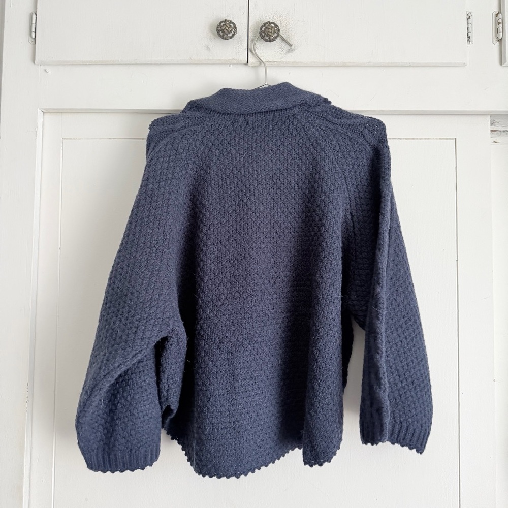 Louise Misha Khellane Maille Cape - Navy - Picture 3 of 7